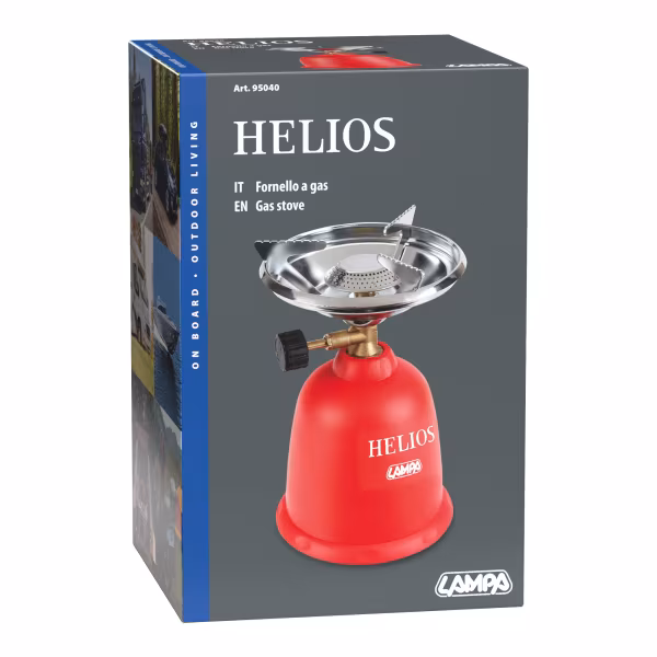 Lampa Helios, fornello a gas