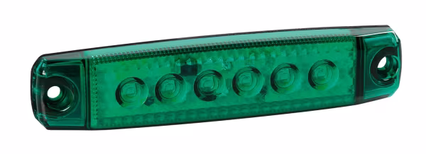 Lampa Luce decorativa - 6 Led - 12/24V - Verde