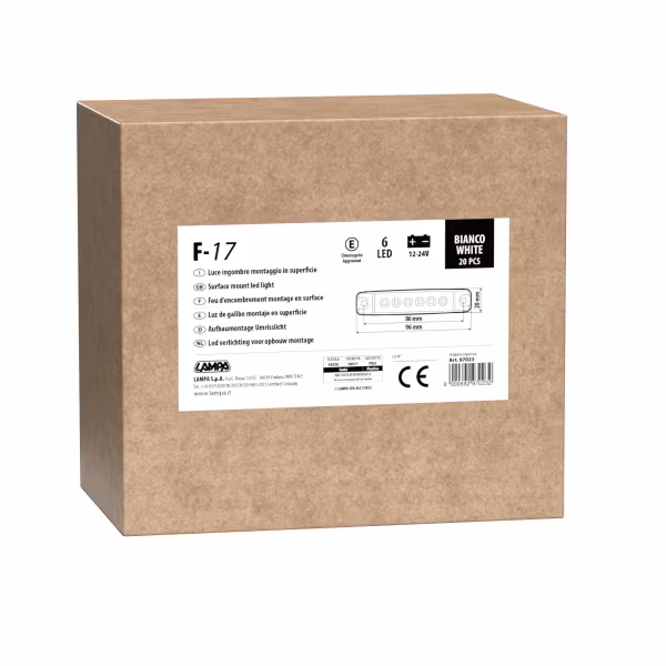 Lampa Set 20 pz, luce ingombro - 6 Led - 12/24V