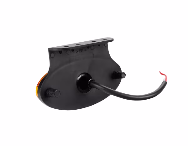 Lampa Luce ingombro con catarifrangente e staffa - 3 Led - 12/24V - Arancio