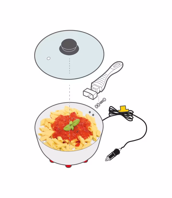 Lampa Electric Saucepan, pentola elettrica - Ø 18 cm - 12V - 170W - 13A