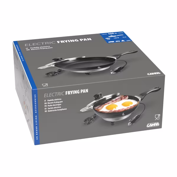 Lampa Electric Frying Pan, padella elettrica - Ø 20 cm - 12V - 180W - 13A