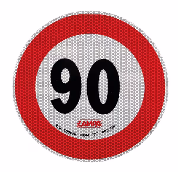 Lampa Contrassegno limite velocità - 90 Km/h