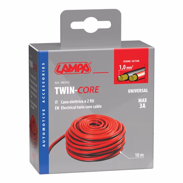 Lampa Cavo elettrico a due fili - 1 mm² x 10 m