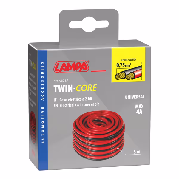 Lampa Cavo elettrico a due fili - 0,75 mm² x 5 m