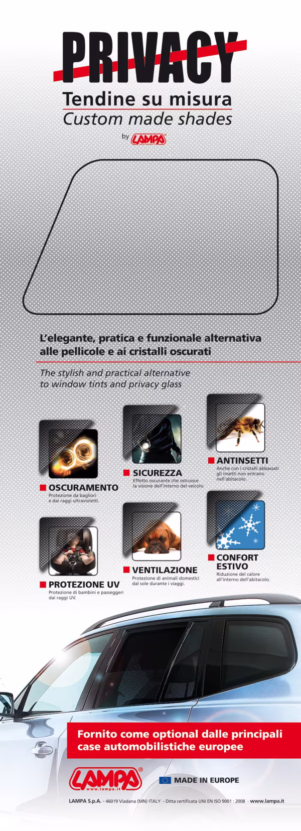 Lampa Poster cm 58x160, Tendine Privacy