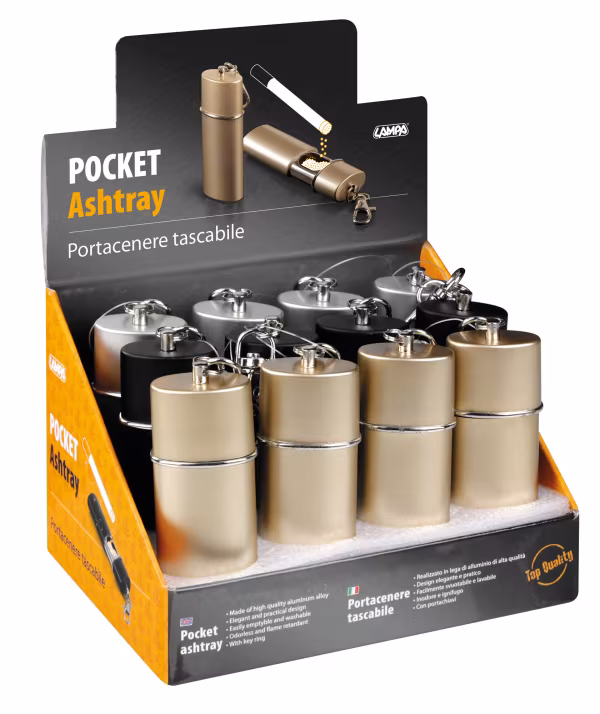 Lampa Portacenere tascabile