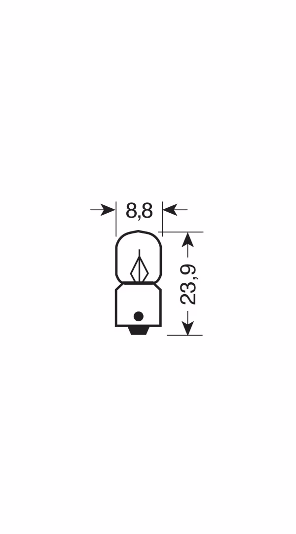 Osram 12V Original Line - 2W - BA9s - 1 pz  - Sfuso