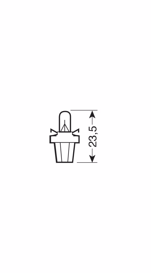 Osram 12V Original Line - 2W - B8,5d - 1 pz  - Sfuso - Verde lime