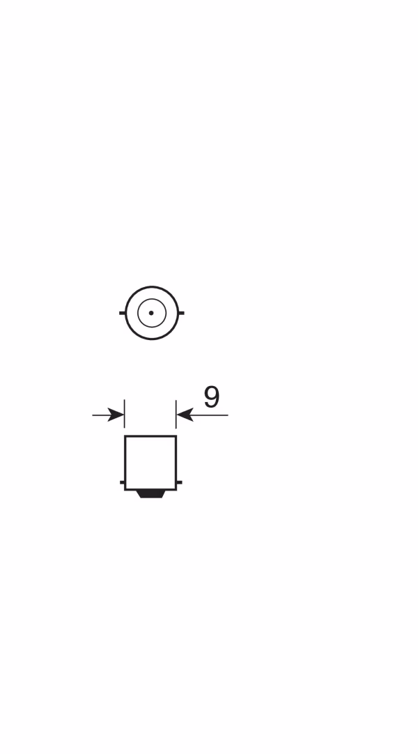 Osram 12V Miniwatt - 5W - BA9s - 1 pz  - Sfuso