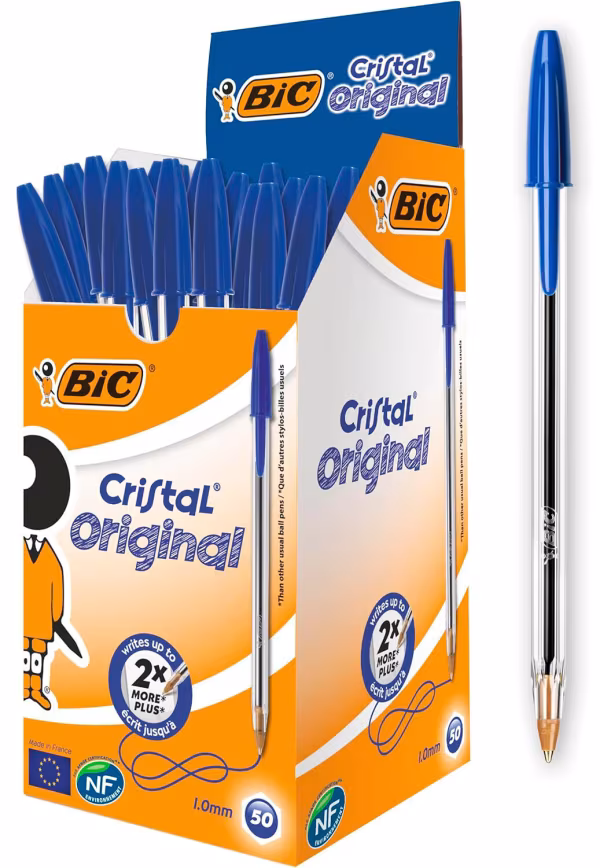 Lampa Bic Cristal Original, penne a sfera, scatola 50 pz