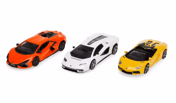 Burago Set 3 Lamborghini Urus Centenario Aventador assortite, Burago, scala 1:43