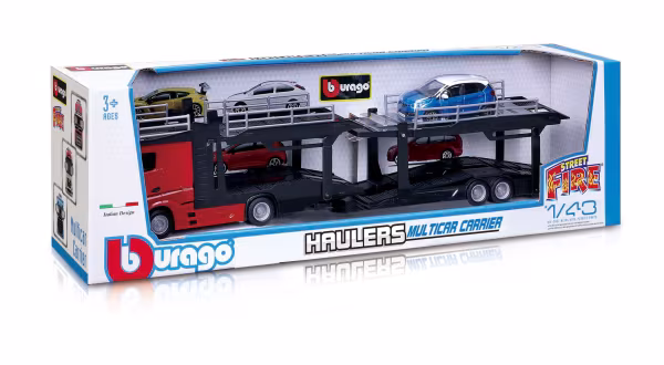 Burago Collezione 6 camion bisarca, Burago, scala 1:43