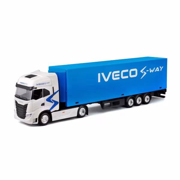Burago Iveco S-Way con rimorchio, Burago, scala 1:43