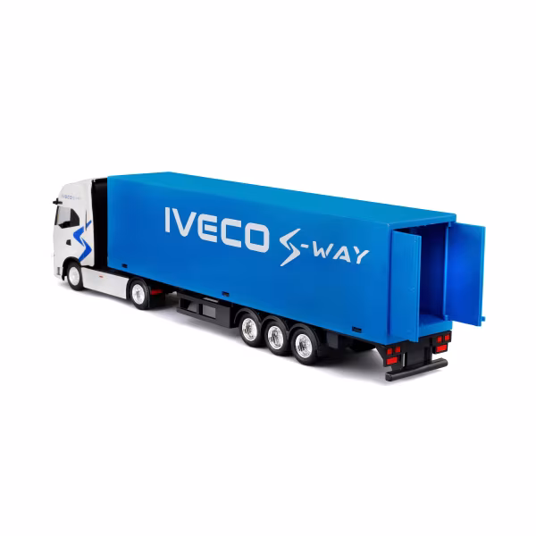 Burago Iveco S-Way con rimorchio, Burago, scala 1:43