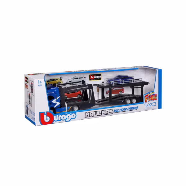 Burago Iveco S-Way bisarca con Audi RS E-Tron, Burago, scala 1:43