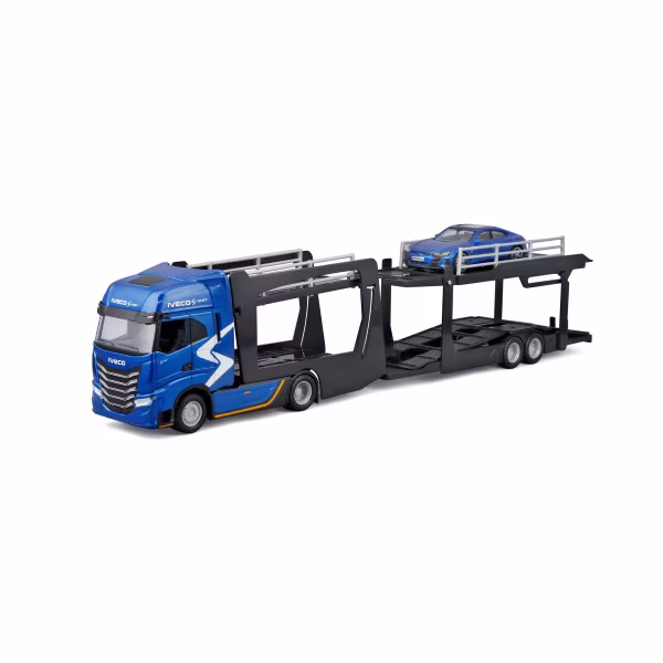 Burago Iveco S-Way bisarca con Audi RS E-Tron, Burago, scala 1:43