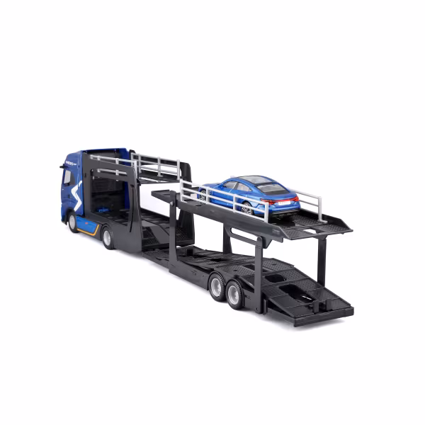Burago Iveco S-Way bisarca con Audi RS E-Tron, Burago, scala 1:43