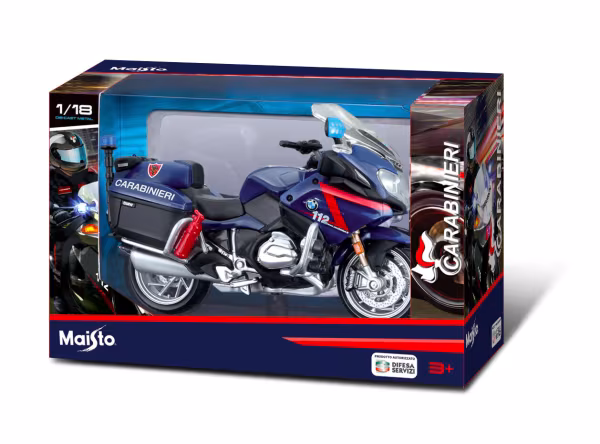 Burago Moto Carabinieri, Bmw R 1200 RT, Maisto, scala 1:18, scatola vetrina
