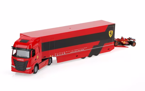 Burago Iveco S-Way 570 Ferrari Racing Leclerc, Burago, scala 1:43