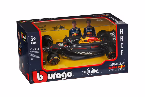 Burago Auto F1, Red Bull Racing RB19 Verstappen, Burago, scala 1:43, scatola vetrina