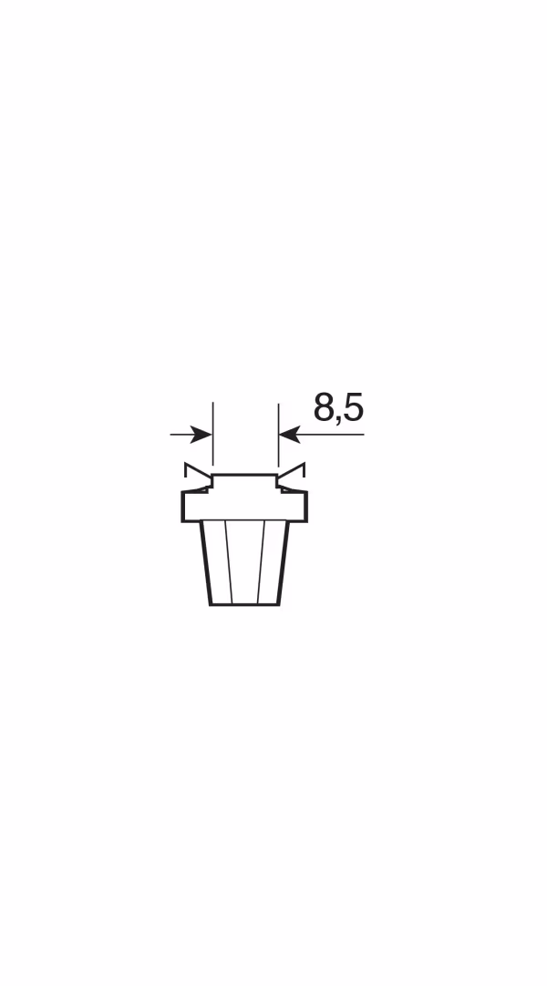 Osram 12V Original Line - 1,2W - BX8,5d - 1 pz  - Sfuso - Azzurro