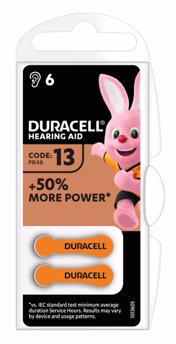 Duracell Duracell Hearing Aid, “13”, 6 pz
