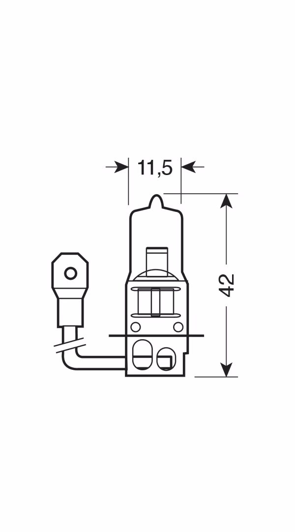 Osram 12V Super Bright - (H3) - 100W - PKY22s - 1 pz  - Scatola