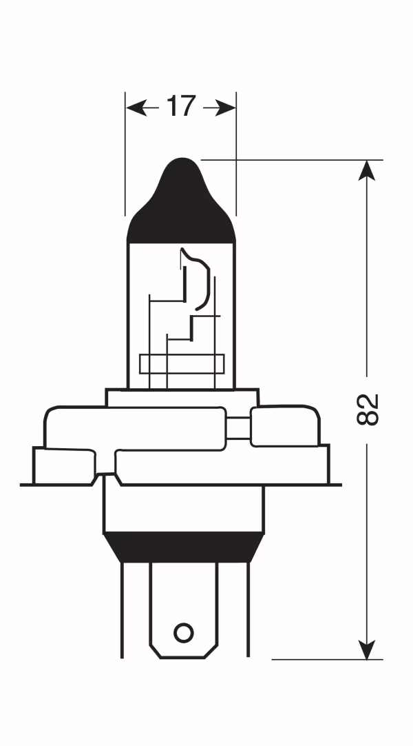Osram 12V Original Line - R2 - 45/40W - P45t - 1 pz  - Scatola