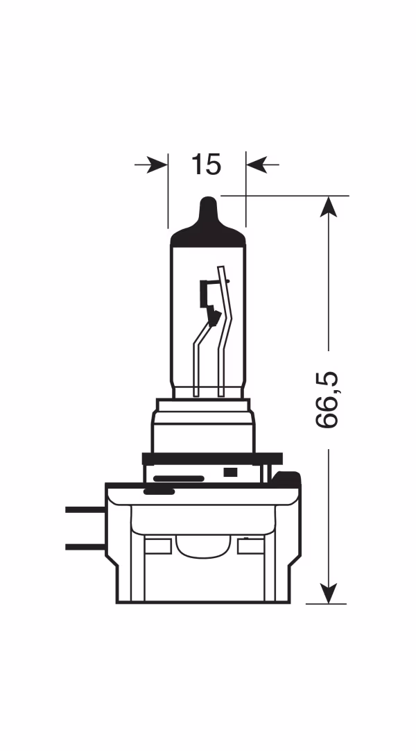Osram 12V Original Line - H8B - 35W - PGJY19-1 - 1 pz  - Scatola