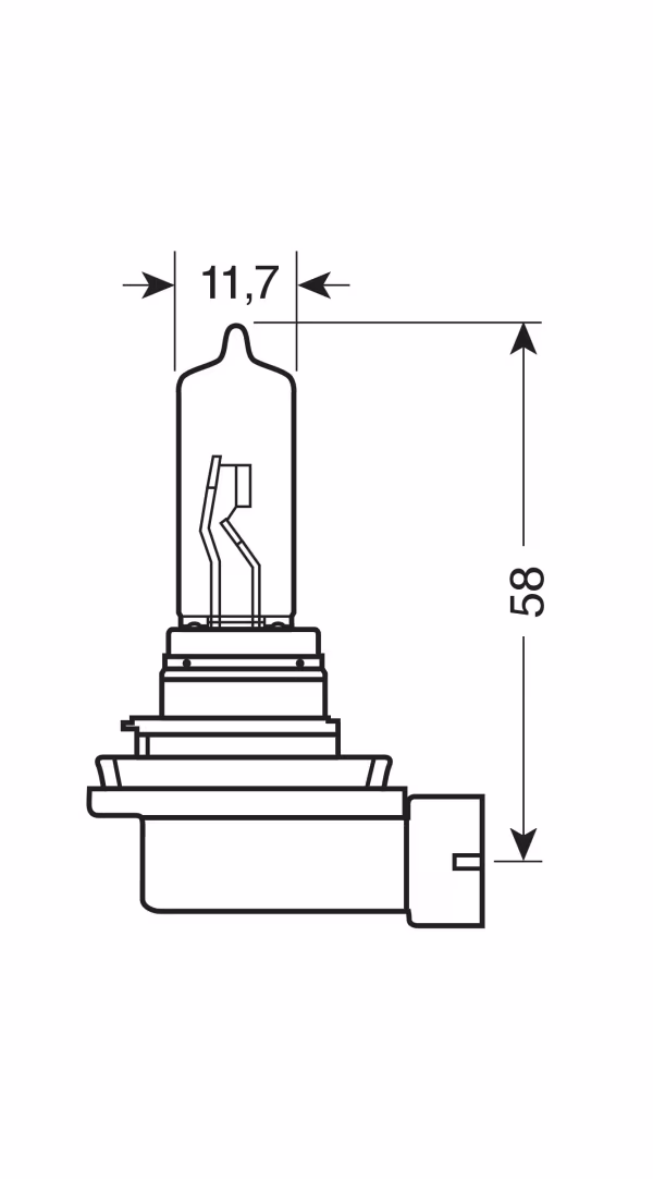 Osram 12V Original Line - H9 - 65W - PGJ19-5 - 1 pz  - Scatola