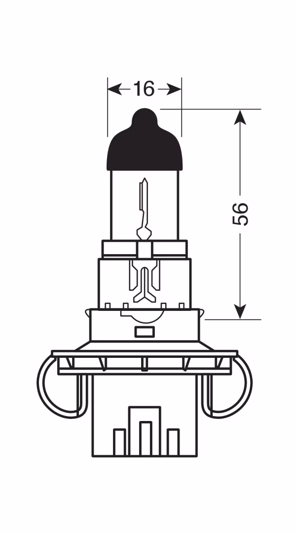 Osram 12V Original Line - H13 - 60/55W - P26,4t - 1 pz  - Scatola