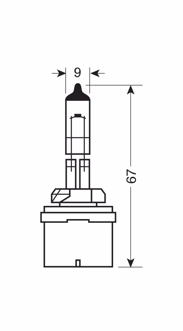 Osram 12V Original Line - H27/1 - 27W - PG13 - 1 pz  - Scatola