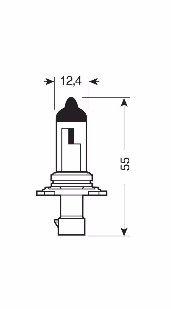 Osram 12V Original Line - HB4A - 51W - P22d - 1 pz  - Scatola