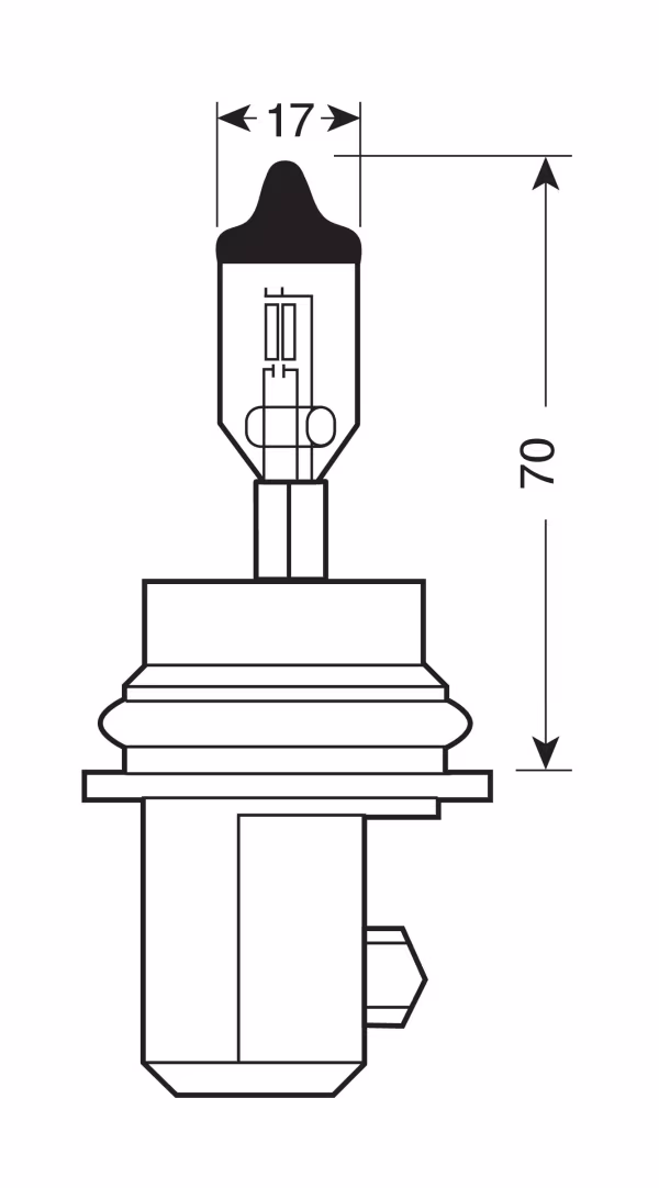 Osram 12V Original Line - HB5 - 60/55W - PX29t - 1 pz  - Scatola