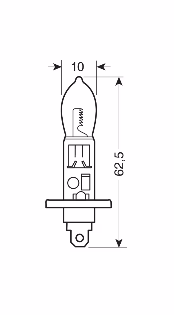 Pilot 12V Lampada alogena Xenium Race - H1 - 55W - P14,5s - 2 pz  - Scatola