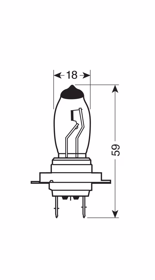 Pilot 12V Lampada alogena Xenium Race - H7 - 55W - PX26d - 2 pz  - Scatola