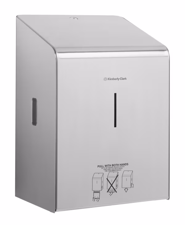 Lampa Dispenser in acciaio inox per asciugamani di carta rotolo XL