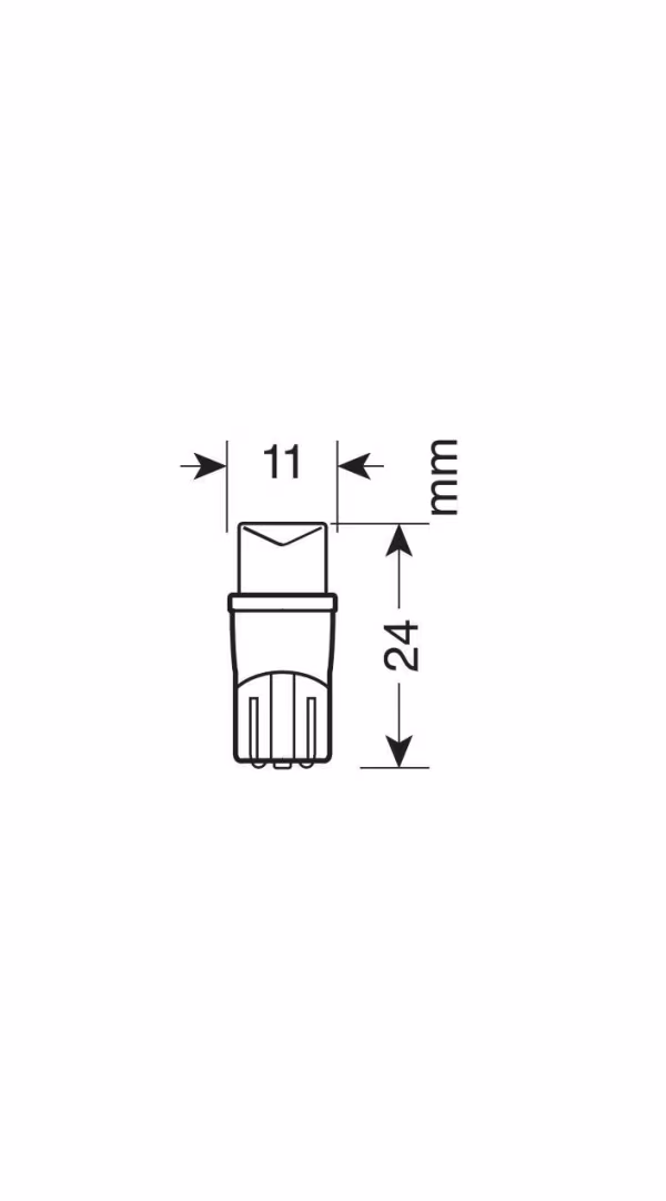 Pilot 12V Colour-Led Wide, lampada 1 Led - (T10) - W2,1x9,5d - 2 pz  - Scatola
