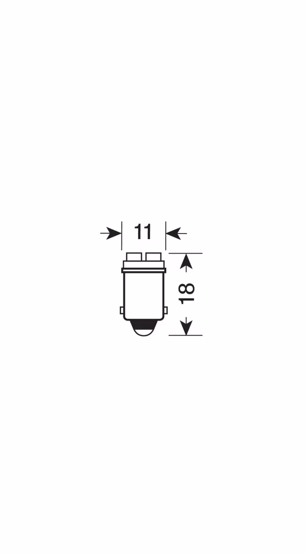 Pilot 12V Hyper-Led 6 - 2 SMD x 3 chips - BA9s - 2 pz