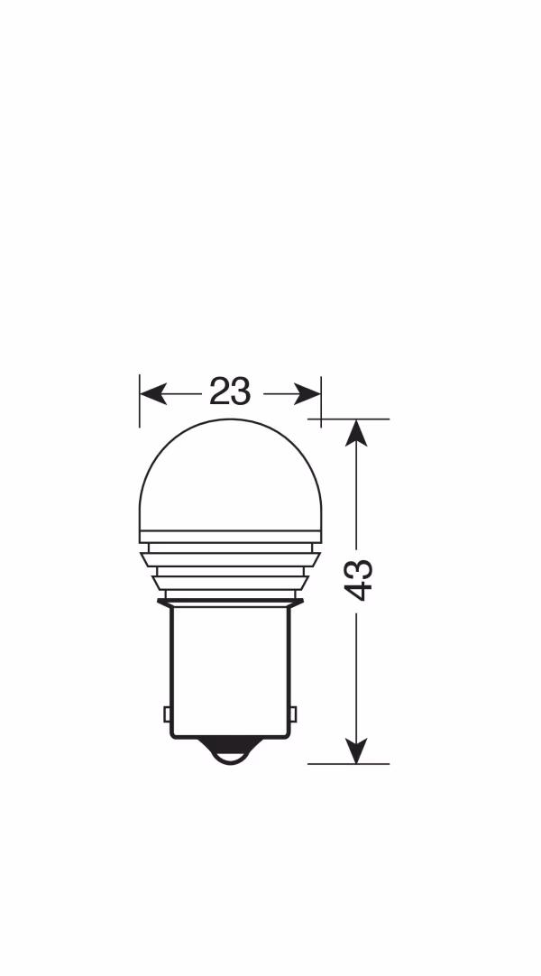 Pilot 12/24V Led Series - 1 SMD x 9 chips - (P21W) - BA15s - 1 pz  - Scatola - Bianco