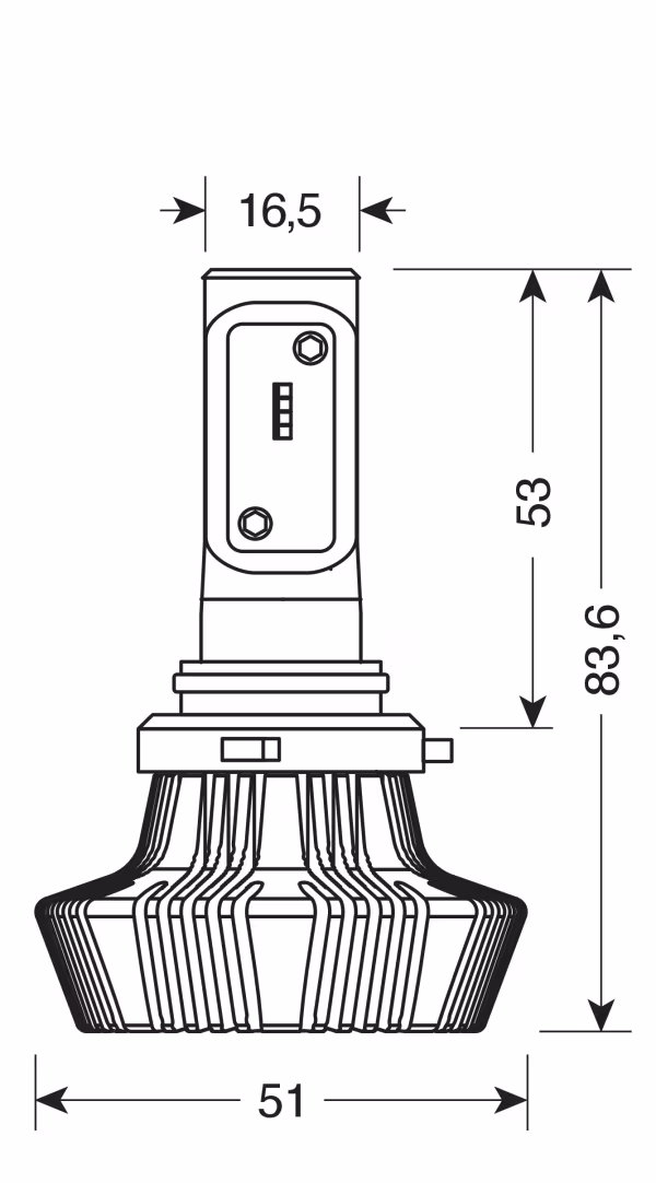 Pilot 12/24V Halo Led Serie 1 - (H10) - 25W - PY20d - 1 pz  - D/Blister