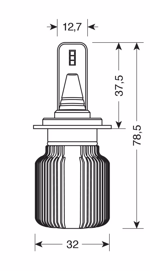 Pilot 12/24V Halo Led Serie 3 Blade - (H7) - 20W - PX26d - 2 pz  - Scatola