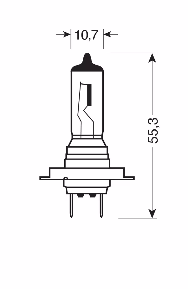 Lampa 12V Lampada alogena - H18 - 65W - PY26d-1 - 1 pz  - Scatola