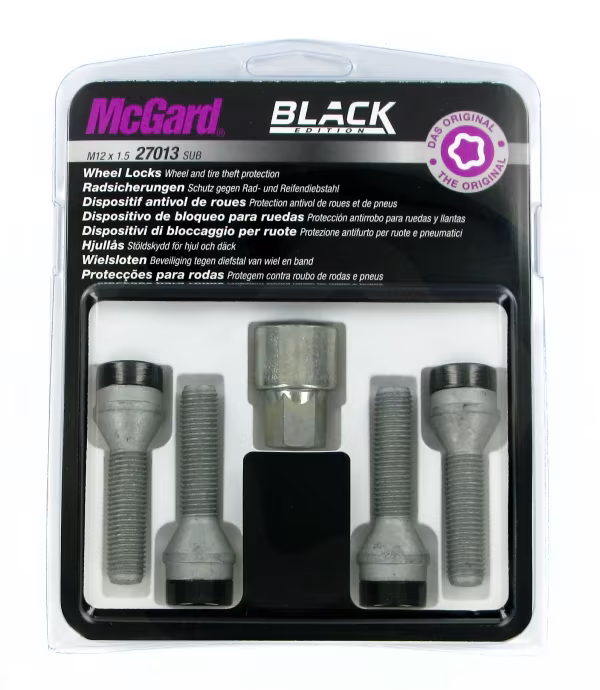 McGard Bulloni conici, kit 4 pz - Black Edition