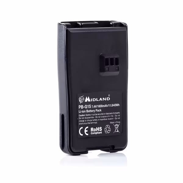 Midland PB-G15/G18, batteria radio