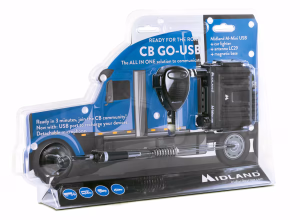 Midland Go USB, kit CB M-Mini USB con antenna