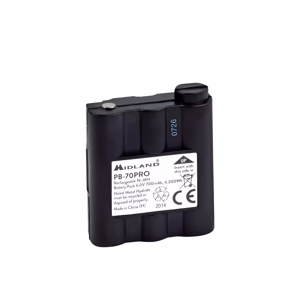 Midland PB70 PRO/XT70 PRO, Batteria Walkie Talkie