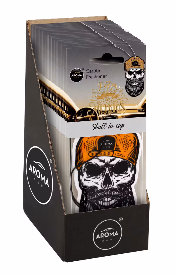 Aroma Car Dia de los Muertos, deodorante da appendere - Skull in cap