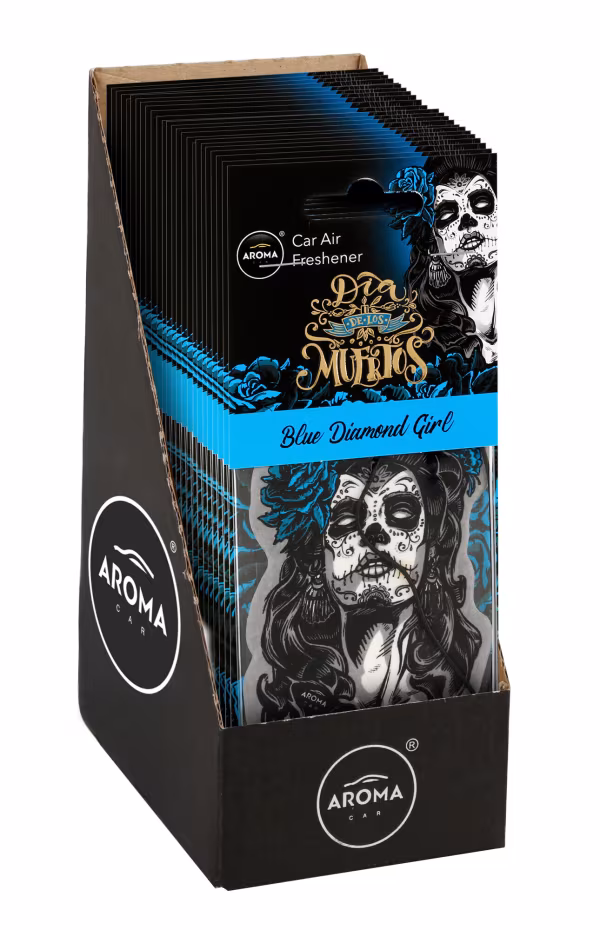 Aroma Car Dia de los Muertos, deodorante da appendere - Blue diamond girl